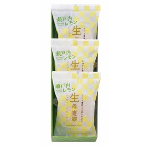 生母恵夢瀬戸内レモン3個入のパッケージ